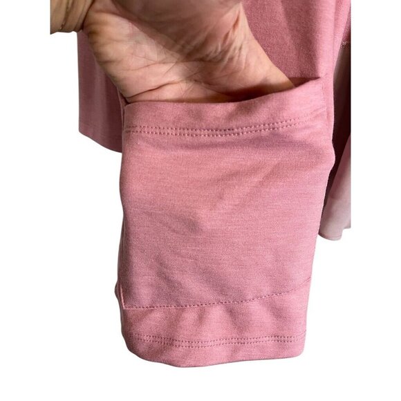 Logo Sweater M Pink Cardigan Swiss Dot Feminine Ballerina Neutral Casual Girly - Picture 5 of 12